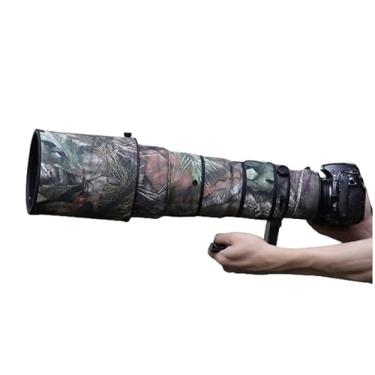 Imagem de CHASING BIRDS Capa protetora de lente impermeável camuflada para Nikon AF-S 500 mm f/4 G ED VR capa protetora de lente à prova de chuva (camuflagem de pinheiro, com TC de 1,4 X (TC-14E III))