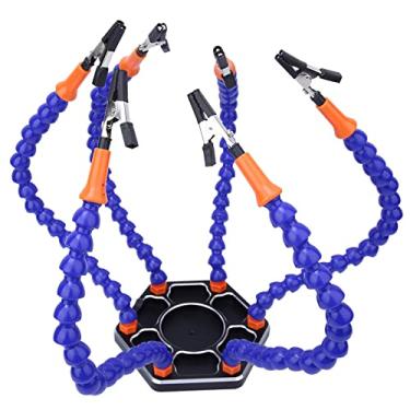 Imagem de Kit de Acessórios de Ferro para Estação de Solda de Terceira Mão Com Mãos Amigas Flexíveis Com Clipes Giratórios de 360 ​​graus para Reparo e Fixação de Placas de Circuito