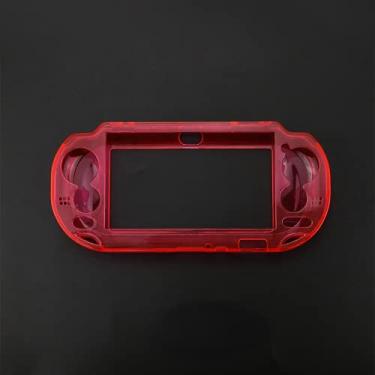 Imagem de Capa protetora transparente transparente para PS Vita PSV 1000 (vermelho)