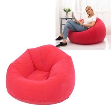 Imagem de Espreguiçadeira Inflável Portátil, Cadeira Inflável de PVC Premium Macia e Aconchegante, sofá Inflável Dobrável para Sala de Estar, Quarto, Varanda, Viagens de Escritório