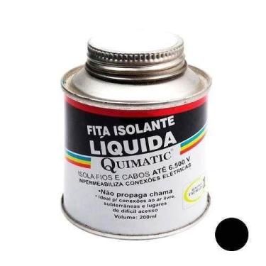 Imagem de Fita Isolante Líquida Preta 200ml Quimatic