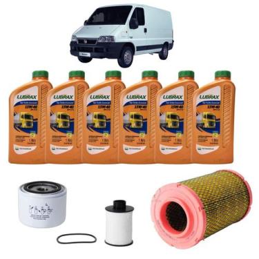 Imagem de Kit Troca De Óleo Fiat Ducato 2.3 2010-2012 - LUBRAX