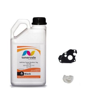 Imagem de Kit Refil de Toner + 10 Engrenagem Reset TankFull Para Brother TN 1060