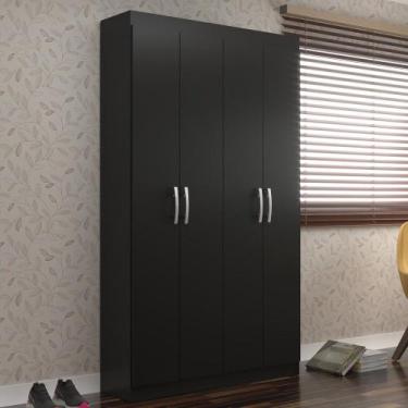 Imagem de Armário Multiuso 4 Portas MD40 Evidência Móveis, Black