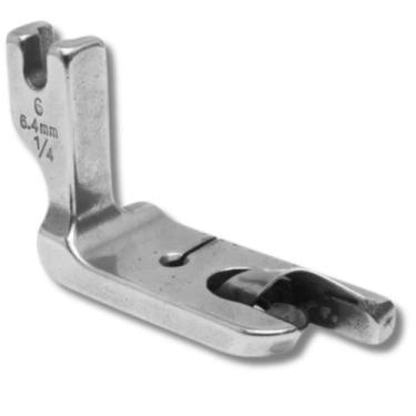 Imagem de Pé Calcador Embanhador Bainha de Lenço Reta Industrial 1/4 - 6.4mm - L