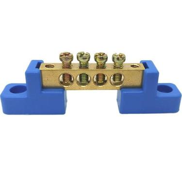 Imagem de Barramento Universal Neutro Terminal Barra Borne com 4 Furos - 3MAJ