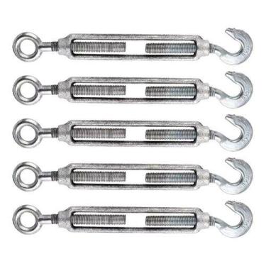 Imagem de Kit 50 Esticador para Cabo de Aço em Ferro Galvanizado 3/8 Polegadas -