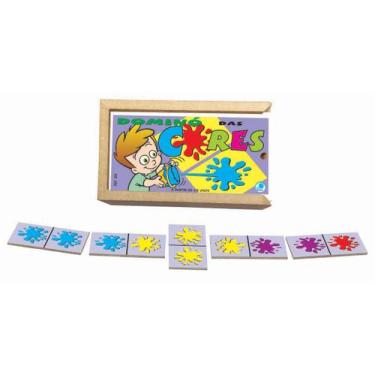 Imagem de Jogo de Dominó Infantil das Cores - Simque