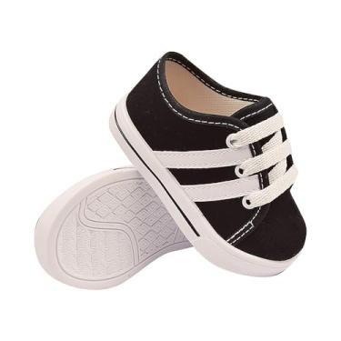 Imagem de Genérico, Sapatinho Tênis infantil Bebê B2A KIDS Conforto Cor:Preto;Tamanho:24