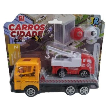 Imagem de Brinquedo Caminhão de Plástico c/ Motor a Fricção Sortido JR Toys