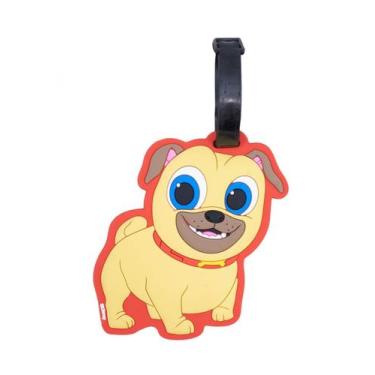 Imagem de Etiqueta Para Bagagem Rolly Puppy Dog Pals Amarelo 13x8cm - Disney