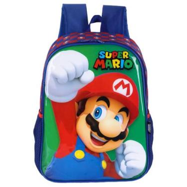 Imagem de Mochila De Costas Escolar Infantil Super Mário Bros Luigi - Luxcel, Ve