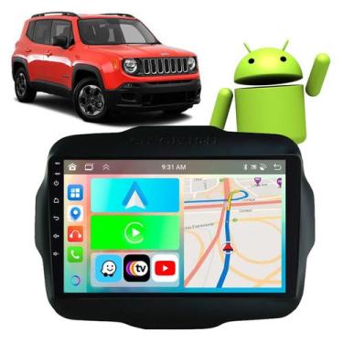 Imagem de Kit Multimídia Android 9 Polegadas Renegade 2015-2024 CarPlay - E-Carp