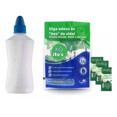 Imagem de Cloreto De Sódio Nasal Soro Kit C/90 + Frasco Lavador 250ml - Biotech 