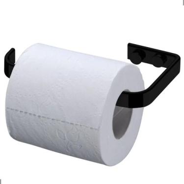 Imagem de Suporte para Papel Higiênico em Aço Preto Fosco Moderno - Future, Supo