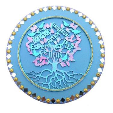 Imagem de Mandala Árvore da Vida/Família 26cm - Aqui Tem Magia