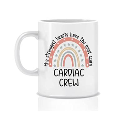 Imagem de Caneca de tripulação cardíaca - presentes de tripulação cardíaca - presente de agradecimento de enfermeira - presente de formatura - anatomia humana cardiologista consultório médico 325 ml