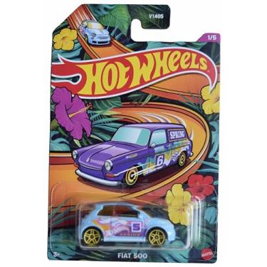Imagem de Hot Wheels Fiat 500, Spring Edition 1/6 [Blue]