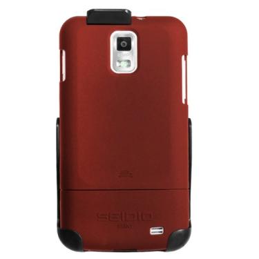 Imagem de Seidio Combo de capa e coldre BD2-HR3SSSKY-GR SURFACE para Samsung Skyrocket - Pacote combo - Embalagem de varejo - vermelho granada