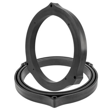 Imagem de RED WOLF Adaptador de alto-falante de porta traseira frontal de 16,5 cm compatível com Ford 2013-2020 Mustang Fusion Fiesta Focus Install 16-1/5.1 cm Suporte espaçador de alto-falante de áudio de