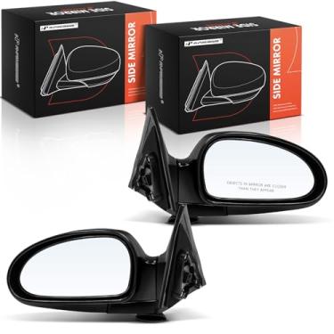 Imagem de A-Premium Par (2) Espelho retrovisor elétrico do lado do motorista e do passageiro - compatível com Hyundai Sonata 1999-2005 - Dobrável manual aquecido, espelho retrovisor externo preto - Substituição