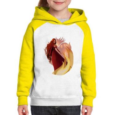 Imagem de Moletom Infantil Melisandre Art - Foca na Moda, Branco, Amarelo, 2
