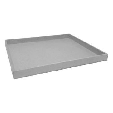 Imagem de Bandeja Retangular Lisa Simples 31x26x2,5 Mdf 6mm Madeira Pintado - AT