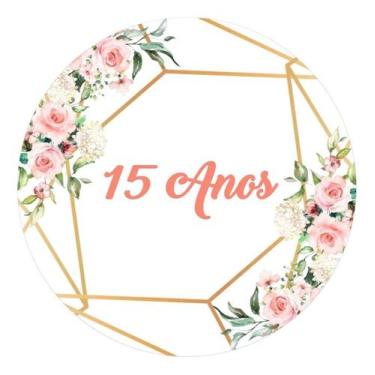 Imagem de Painel Redondo C/ Elástico 1,50m 15 Anos - Fadrix