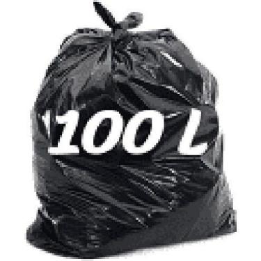 Imagem de Saco Para Lixo 100 Litros Reforçado P6 C/ 50 Unidades - HIGIPACK