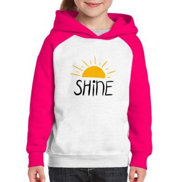 Imagem de Moletom Infantil Shine - Foca na Moda, Branco, Rosa, 2