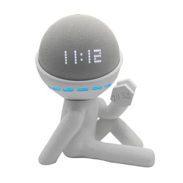 Imagem de Suporte Alexa Echo Dot - Robert Fitness Amazon - 3D Think BR, Cinza