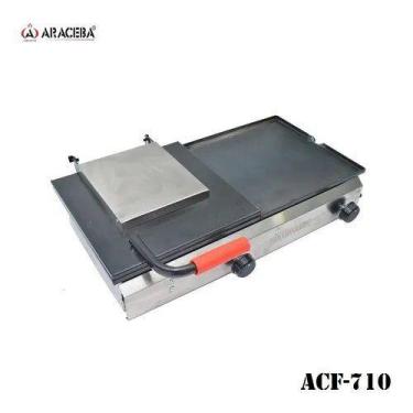 Imagem de Chapa Para Lanches Com Prensa Chapas - Estrutura Aço Inox - Araceba