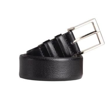 Imagem de Cinto Masculino Fasolo de Couro Preto, Preto, 115