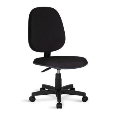 Imagem de Cadeira Gerente Tecido Giratória Preta - Caramujo