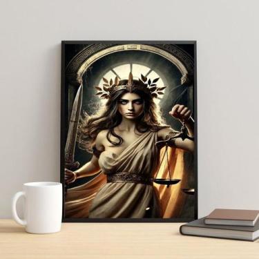 Imagem de Quadro Nêmesis - Deusa da Vingança 33x24cm - Quadros On-line, Moldura 