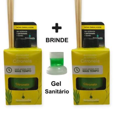 Imagem de 2 Difusor Vareta Ambiente Citronela Aromatizador Perfume Casa Ar 280ml