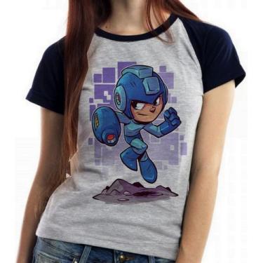 Imagem de Baby look blusa feminina ou Camiseta unissex Mega Man - Empório Dutra,