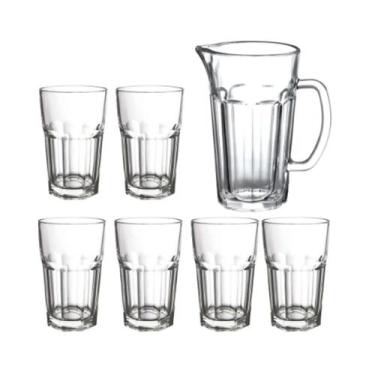 Imagem de Jogo de copo com jarra Dover com 6 Copos Dynasty - A.R Variedades MT