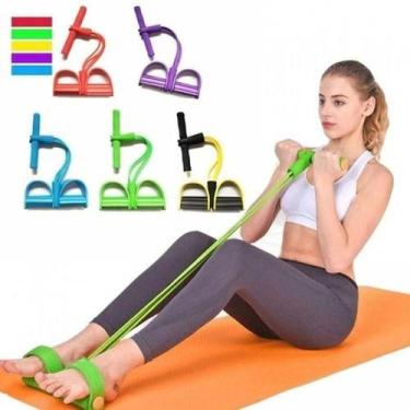Imagem de Corda Elástica Fitness Exercícios De Resistência Envio 24 Hs - OEM