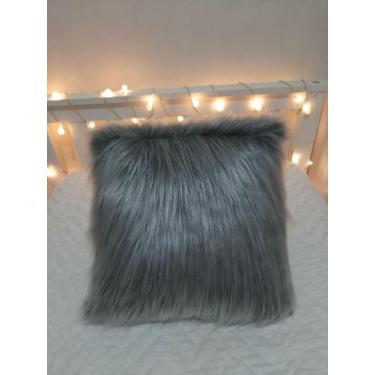 Imagem de Almofada de Pelo - Cinza - Casa Outono