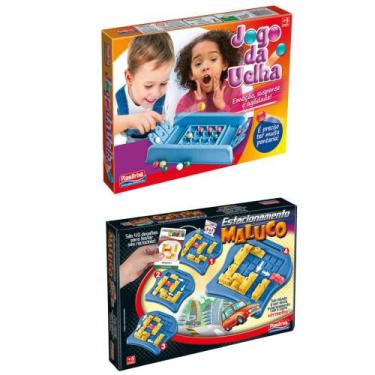 Imagem de Kit 2 Jogos Tabuleiro Racicionio Educativos Familia Didático - PlasBri