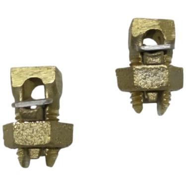Imagem de Kit 2 Split Bolt de Bronze 25mm Parafuso Fendido para Emenda Cabos Bim