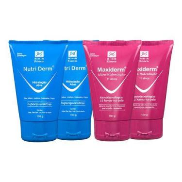 Imagem de Kit 2 Cremes Hidratantes Nutri Derm E Maxiderm 100gr - RHR Cosméticos