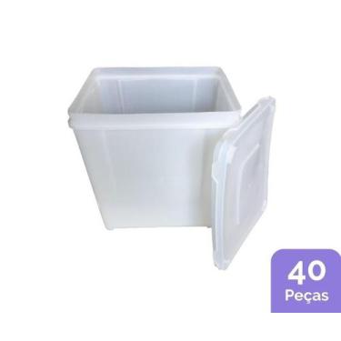 Imagem de Pote Para Sorvete Novo De 10 Litros - Kit 40 Peças - Nastripack