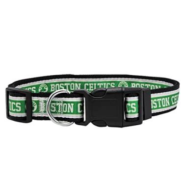 Imagem de Coleira NBA PET Boston Celtics Coleira para cães, tamanho grande, para cães e gatos. Uma coleira brilhante e colorida para cães e gatos licenciada pela NBA