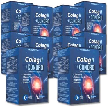 Imagem de Kit Combo Atacado 10 UND Colágeno Tipo 2  Condroitina  Vitamina D  Mag