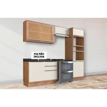 Imagem de Kit Cozinha Modulada 4 Peças Versalis (2Aéreos+1Balcão+1TorreQuente) C