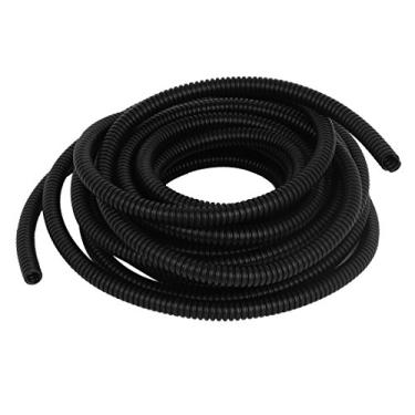 Imagem de Uxcell a15032300ux0546 Tubo de conduíte ondulado flexível, tubulação de fio de mangueira, 6,5 m, 7 mm x 10 mm