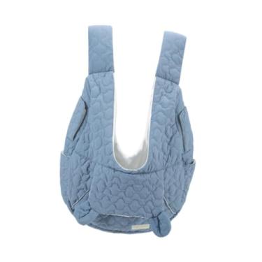 Imagem de IEUDNS Pet Chest Bag Puppy Mochila Portátil Prático Novidade Decoração Moda Versátil Mochila Transportadora de Gatos Mochila Pet Passeio Mochila, Azul
