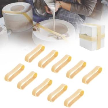 Imagem de Plaster Mold Rubber Band for Potters Ceramic, Home Crafters - Heavy Duty Fasteners, 10 Pcs (Large)